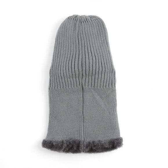 지퍼오픈 넥워머 챙모자(그레이) (남성용)