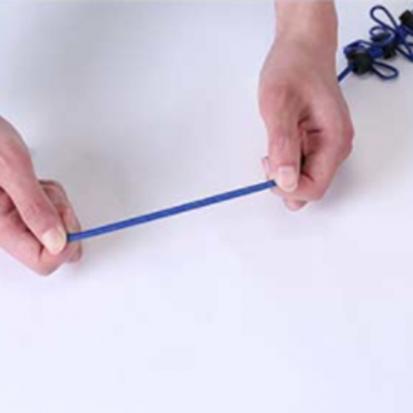 간편 빨래집게+탄성 빨랫줄 2p세트(블루)