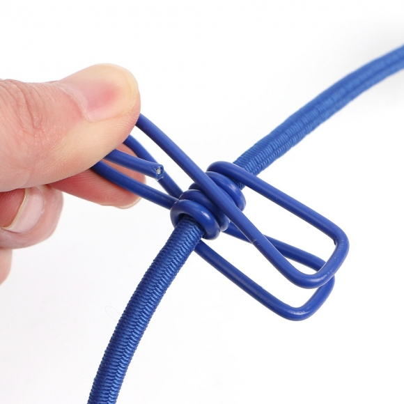 간편 빨래집게+탄성 빨랫줄 2p세트(블루)