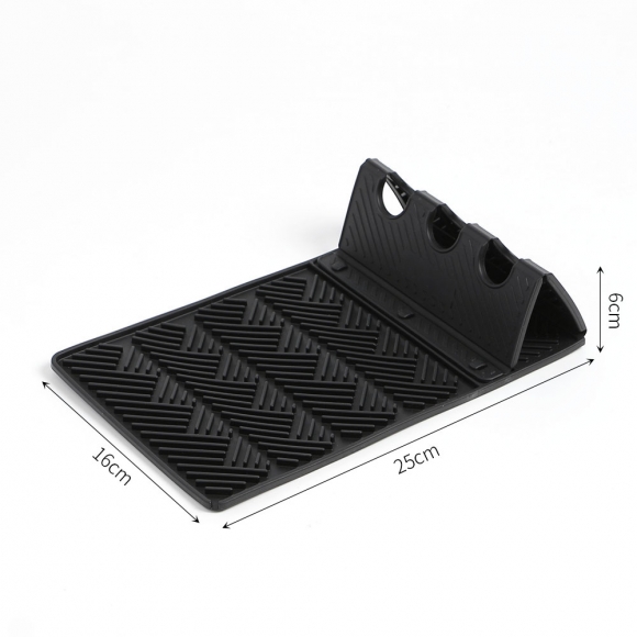주방 조리도구 실리콘 드라잉매트(블랙)
