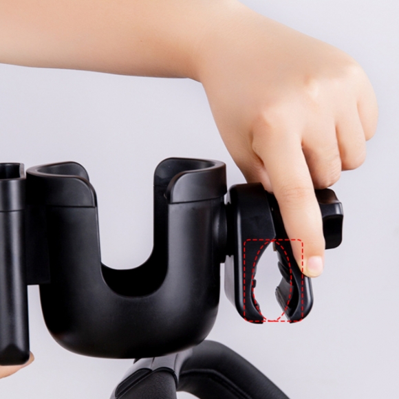 360도 회전 유모차 컵홀더+스마트폰 거치대 H5