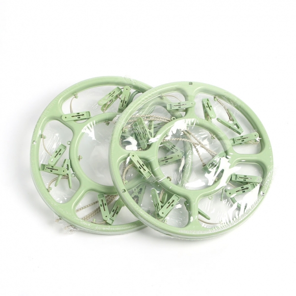 클린홈 빨래집게 건조대 2p세트(12p) (그린)