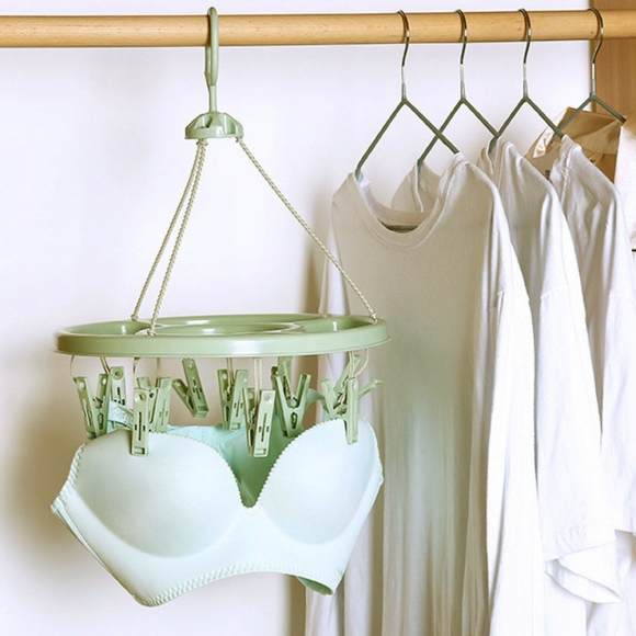 클린홈 빨래집게 건조대 2p세트(12p) (그린)