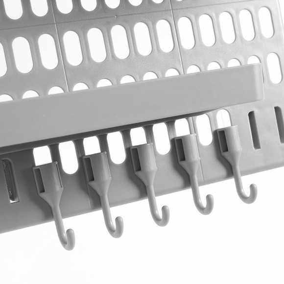 홈데코 접착식 페그보드 선반세트 P2(그레이)