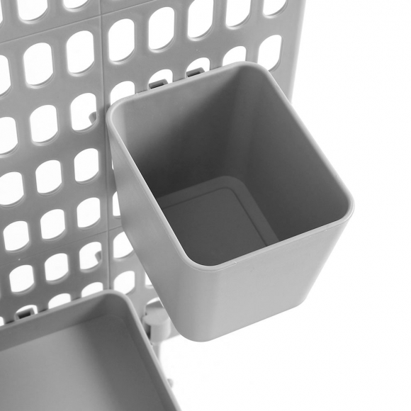 홈데코 접착식 페그보드 선반세트 P2(그레이)