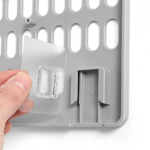 홈데코 접착식 페그보드 선반세트 P2(그레이)