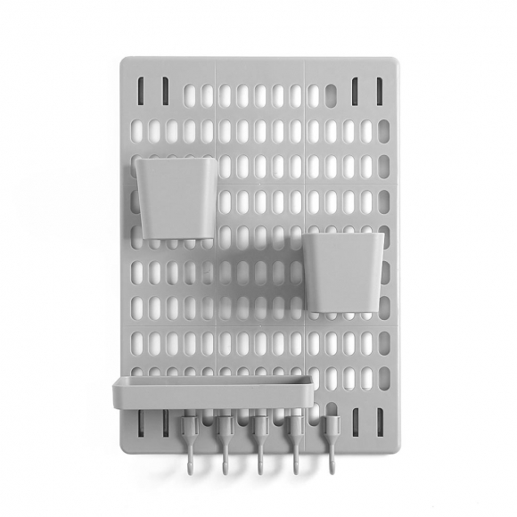 홈데코 접착식 페그보드 선반세트 P2(그레이)