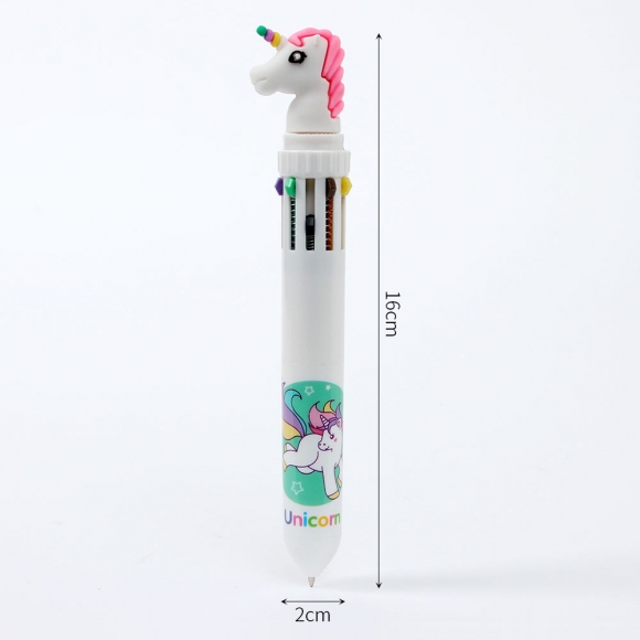 내친구 유니콘 10색 볼펜(화이트)