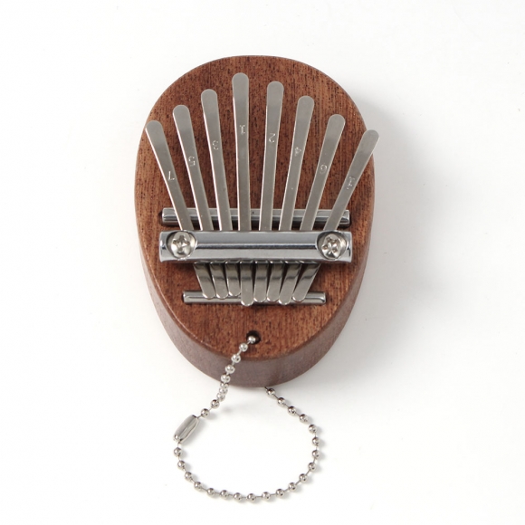 마호가니 8음계 미니 칼림바(5x7cm) (타원형)