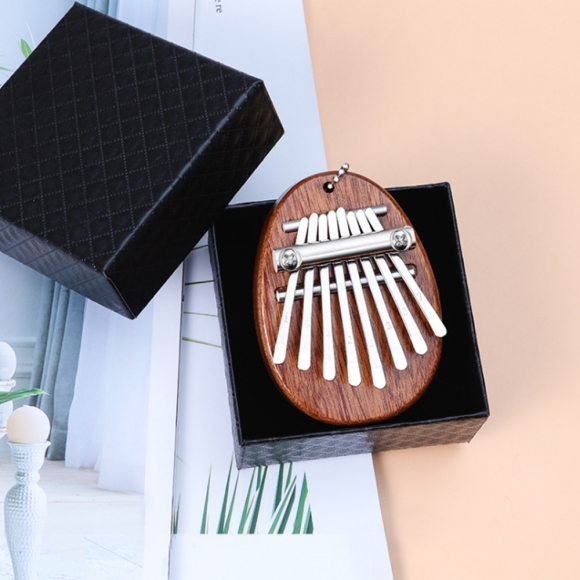 마호가니 8음계 미니 칼림바(5x7cm) (타원형)