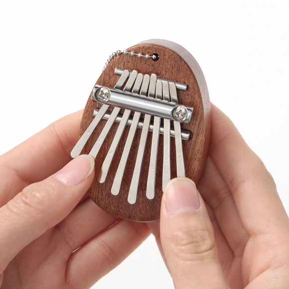 마호가니 8음계 미니 칼림바(5x7cm) (타원형)