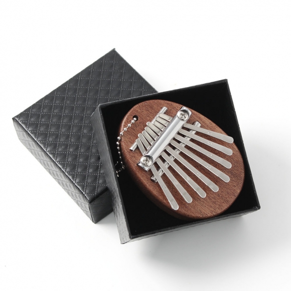 마호가니 8음계 미니 칼림바(5x7cm) (타원형)