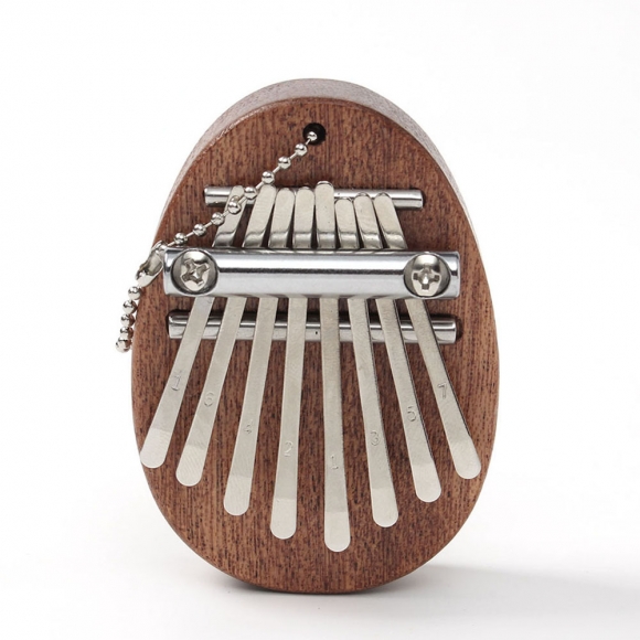 마호가니 8음계 미니 칼림바(5x7cm) (타원형)