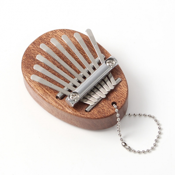 마호가니 8음계 미니 칼림바(5x7cm) (타원형)