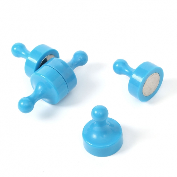 네오디뮴 메모 자석홀더 5p세트(3x4cm) (블루)