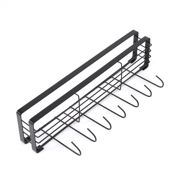 알뜰정리 2단 냉장고걸이 선반 T1(블랙)