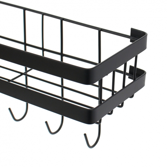 알뜰정리 2단 냉장고걸이 선반 T1(블랙)