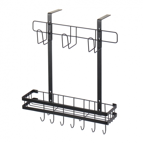 알뜰정리 2단 냉장고걸이 선반 T1(블랙)
