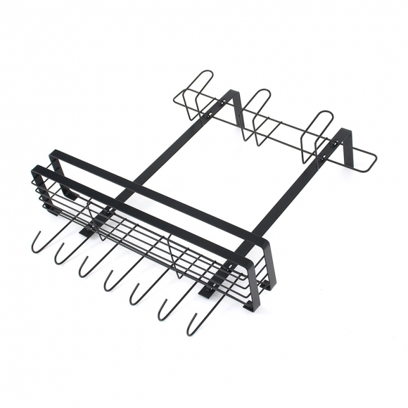 알뜰정리 2단 냉장고걸이 선반 T1(블랙)