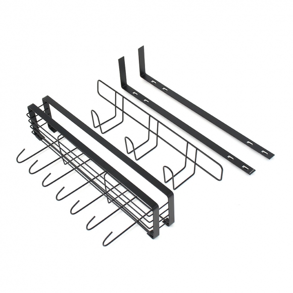 알뜰정리 2단 냉장고걸이 선반 T1(블랙)