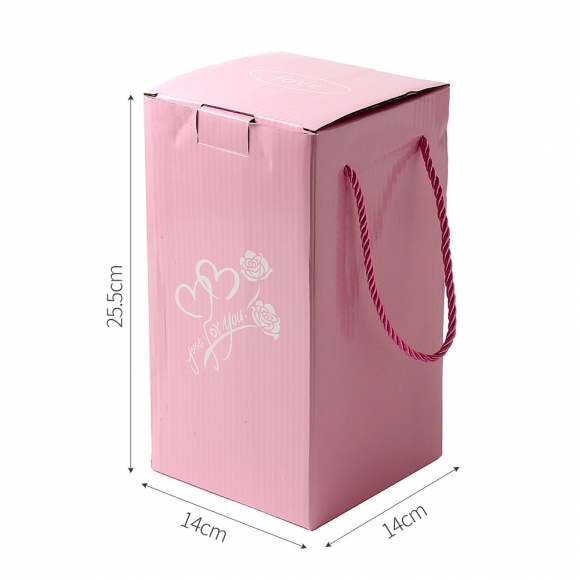 레드로사 유리돔 장미 무드등(블랙)