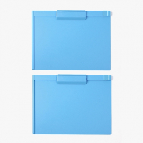 문구존 가로 클립보드 2p세트(A4) (스카이)