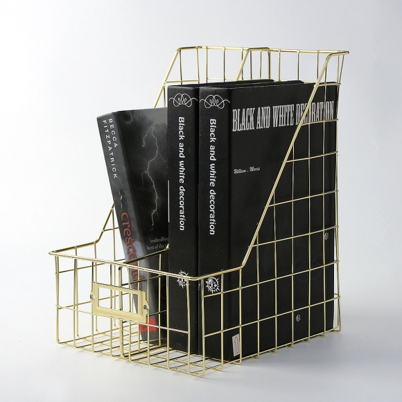 스토리 프레임 2칸 파일박스(라이트골드)