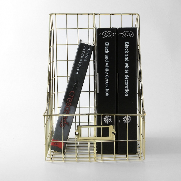 스토리 프레임 2칸 파일박스(라이트골드)