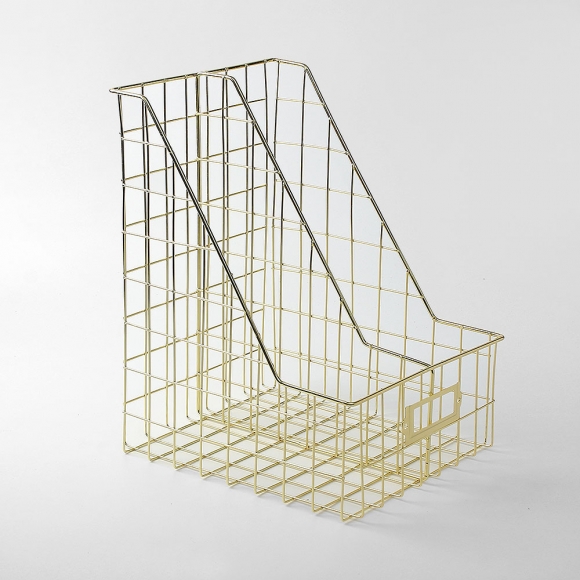 스토리 프레임 2칸 파일박스(라이트골드)