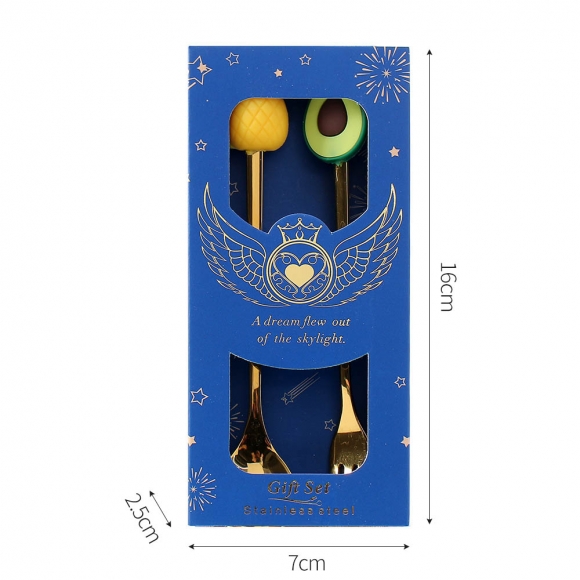 상큼 프루츠 티스푼 티포크 세트(과일B)