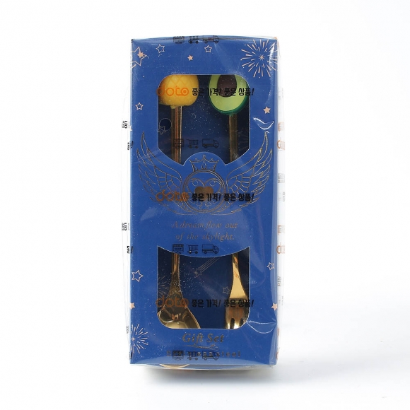 상큼 프루츠 티스푼 티포크 세트(과일B)