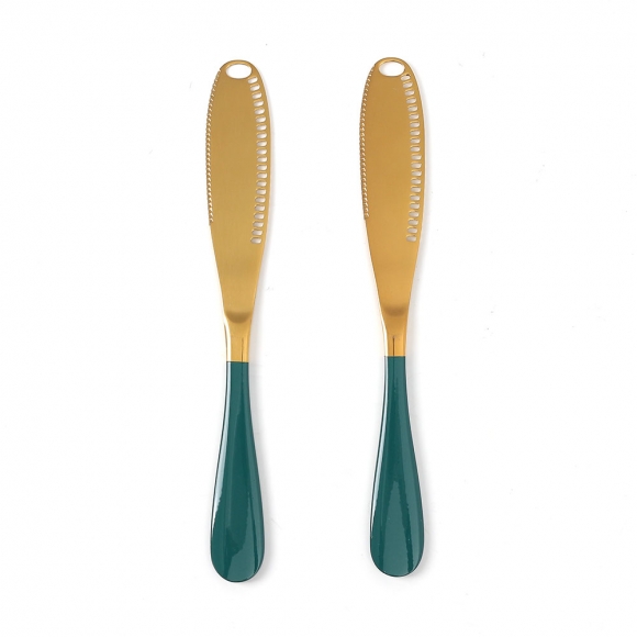 엠프러스 버터나이프 2P세트(골드그린)
