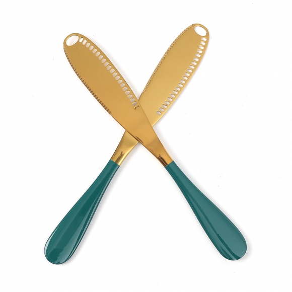 엠프러스 버터나이프 2P세트(골드그린)