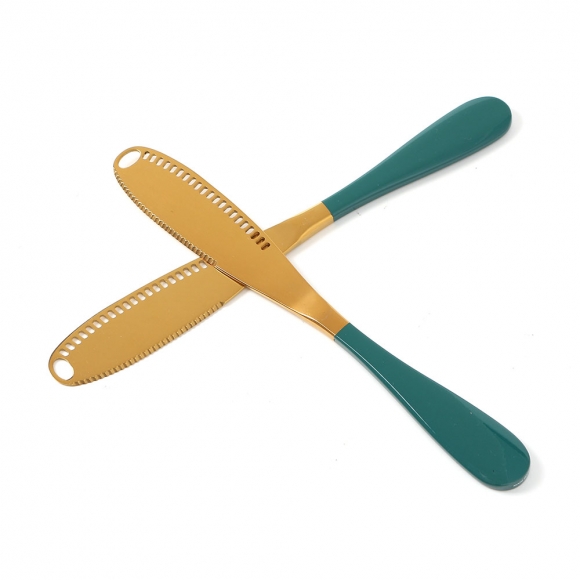 엠프러스 버터나이프 2P세트(골드그린)