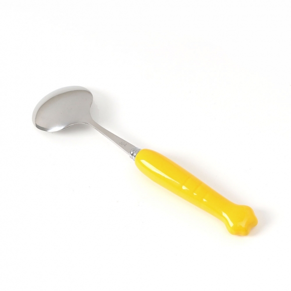 꾹꾹호랑 휴대용 숟가락 포크 세트(옐로우)