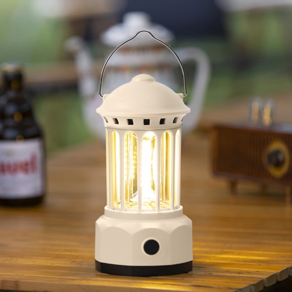 COB 레트로 감성 캠핑랜턴 L5(베이지)