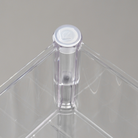 심플리 투명 4단 이동식 선반(39x27cm)