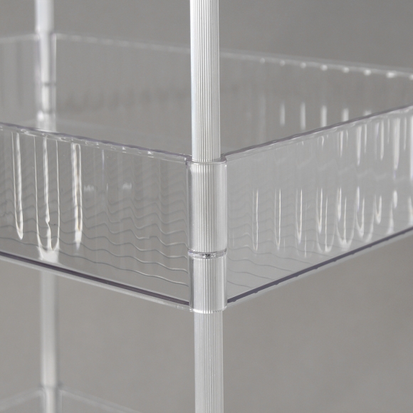 심플리 투명 3단 이동식 선반(39x27cm)