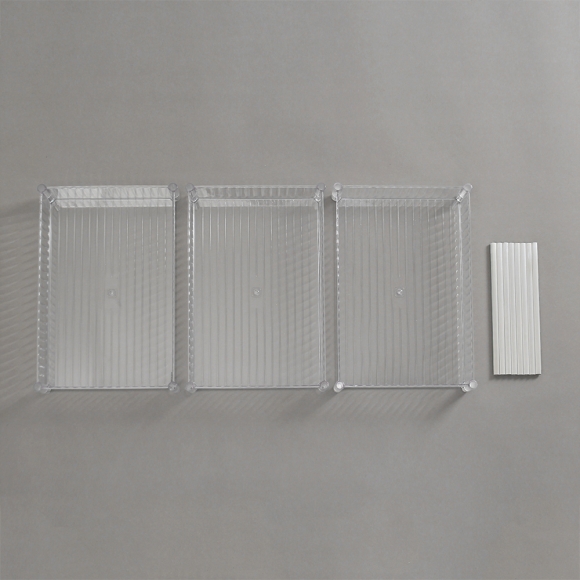 심플리 투명 3단 이동식 선반(39x27cm)