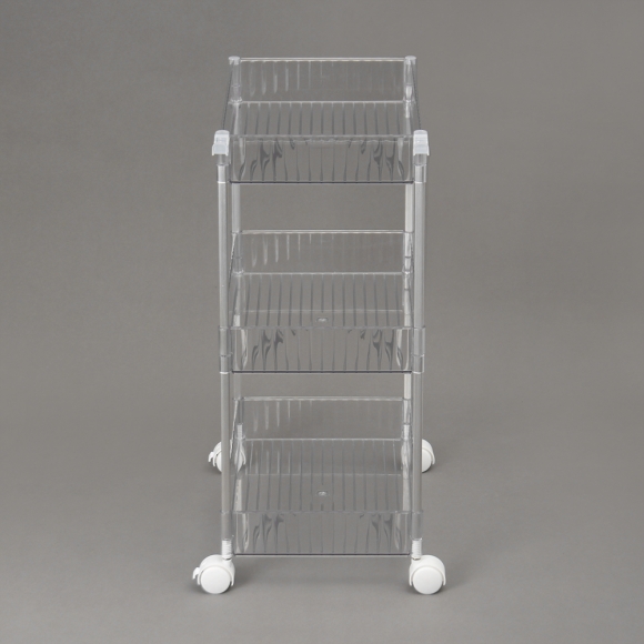 심플리 투명 3단 이동식 선반(39x27cm)