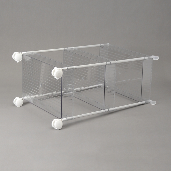 심플리 투명 3단 이동식 선반(39x27cm)