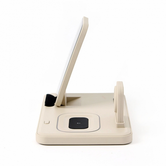 스마트웨이 3in1 애플용 무선충전기(베이지)