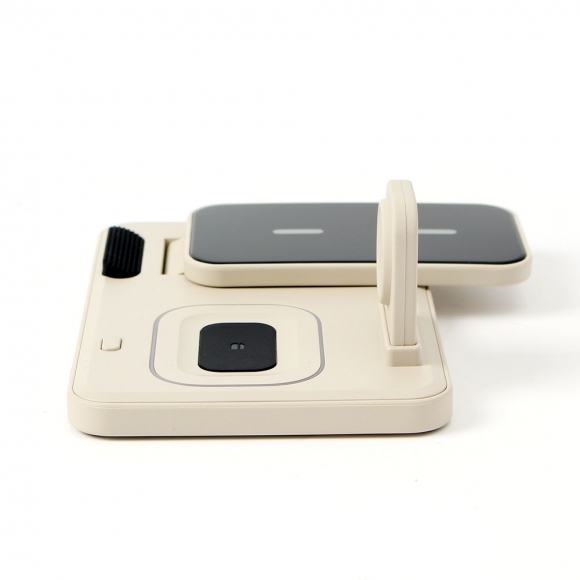 스마트웨이 3in1 애플용 무선충전기(베이지)