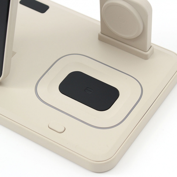 스마트웨이 3in1 애플용 무선충전기(베이지)