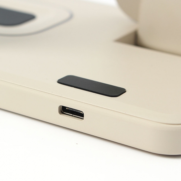 스마트웨이 3in1 애플용 무선충전기(베이지)