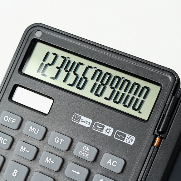 클레버 전자 메모패드 계산기(블랙)