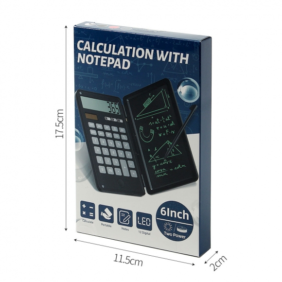 클레버 전자 메모패드 계산기(블랙)