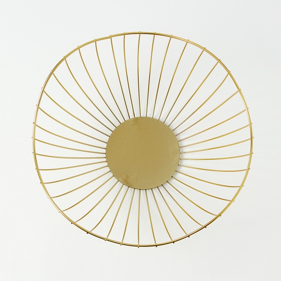 모던포인트 철제 바구니(26x11cm) (웨이브 골드)