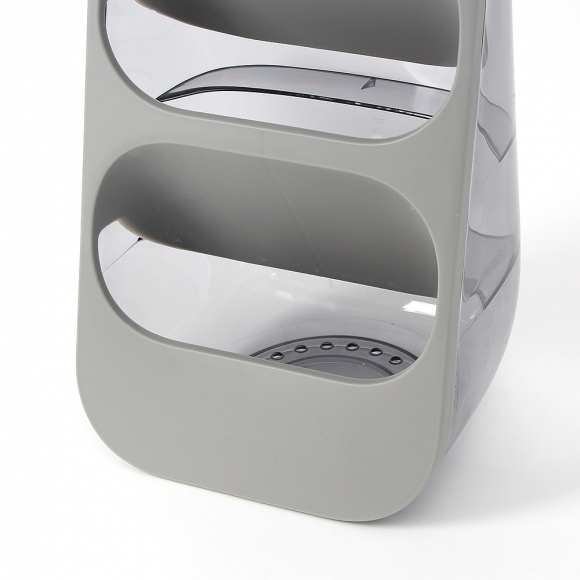 3단 물빠짐 스탠딩 수저통(그레이)