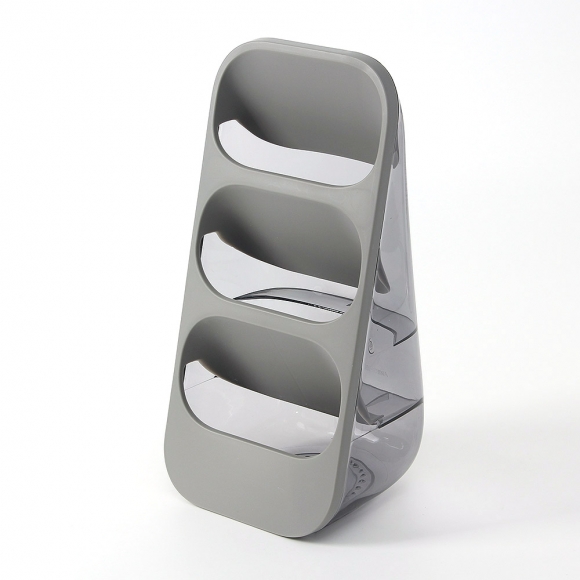 3단 물빠짐 스탠딩 수저통(그레이)